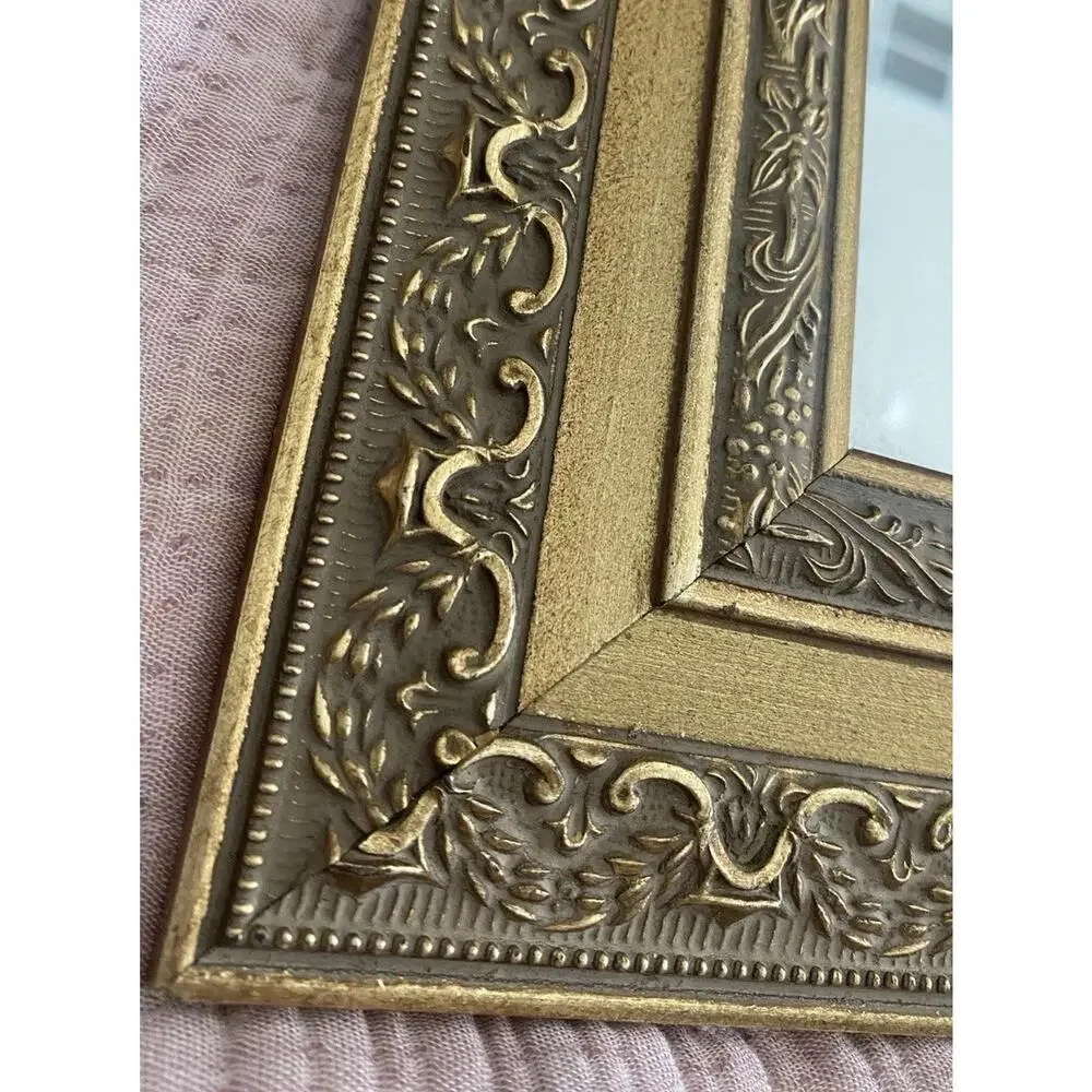 Gold Florentine Wall Mirror Ornate Vintage Accent 9x11 Hollywood Regency Pier 1